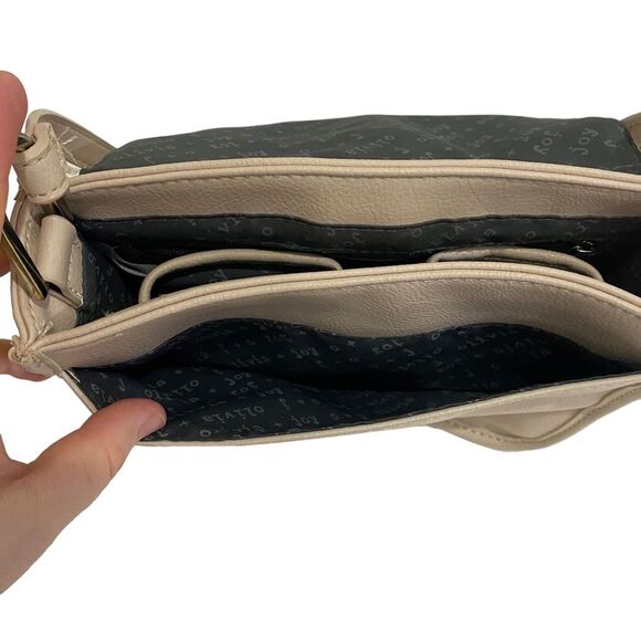 Olivia + Joy beige gold long crossbody handbag Purse - Faux Leather - boho - Picture 10 of 12